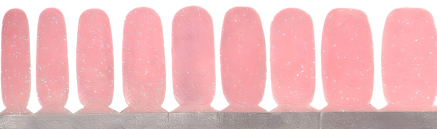 Pink Holographic Glitter Lux Nail Wraps