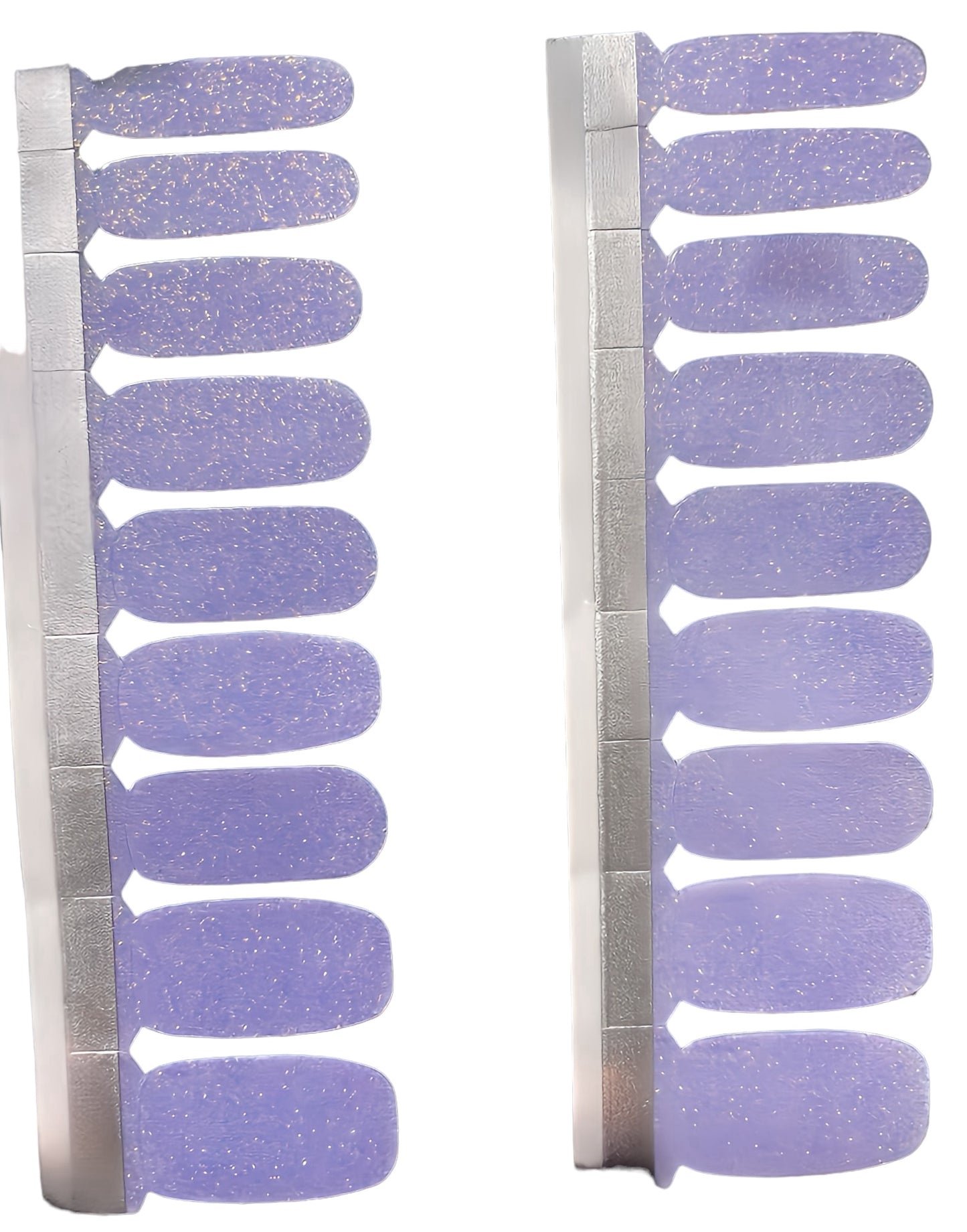 Purple Holographic Glitter Lux Nail Wraps