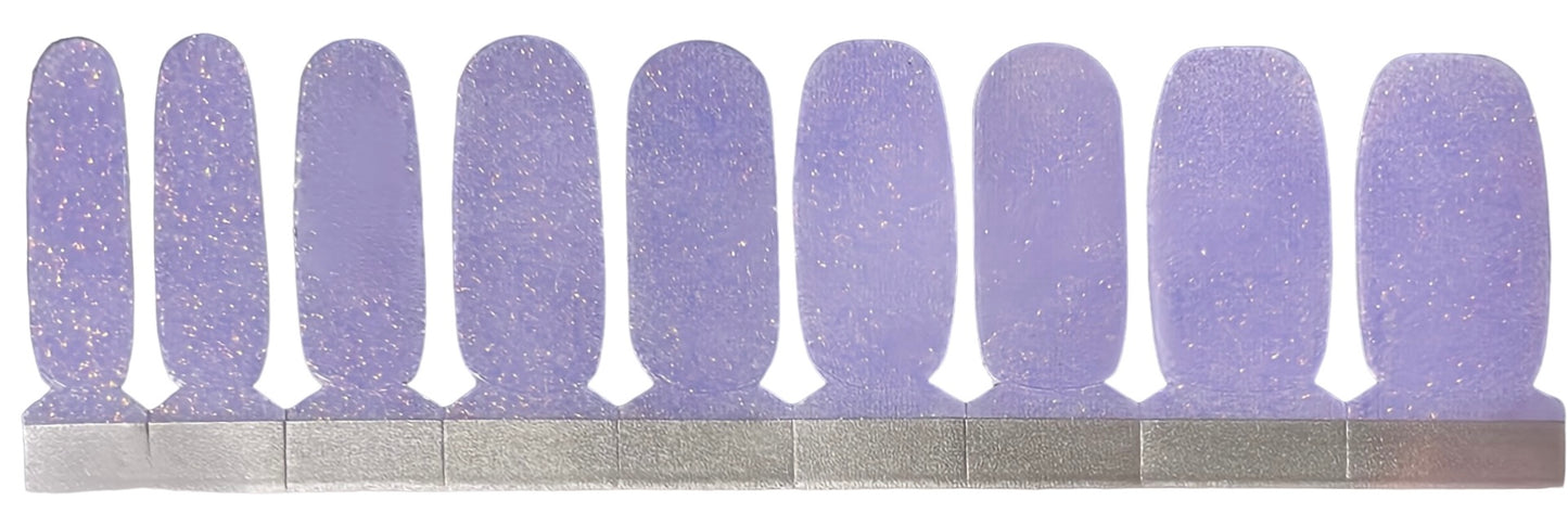 Purple Holographic Glitter Lux Nail Wraps