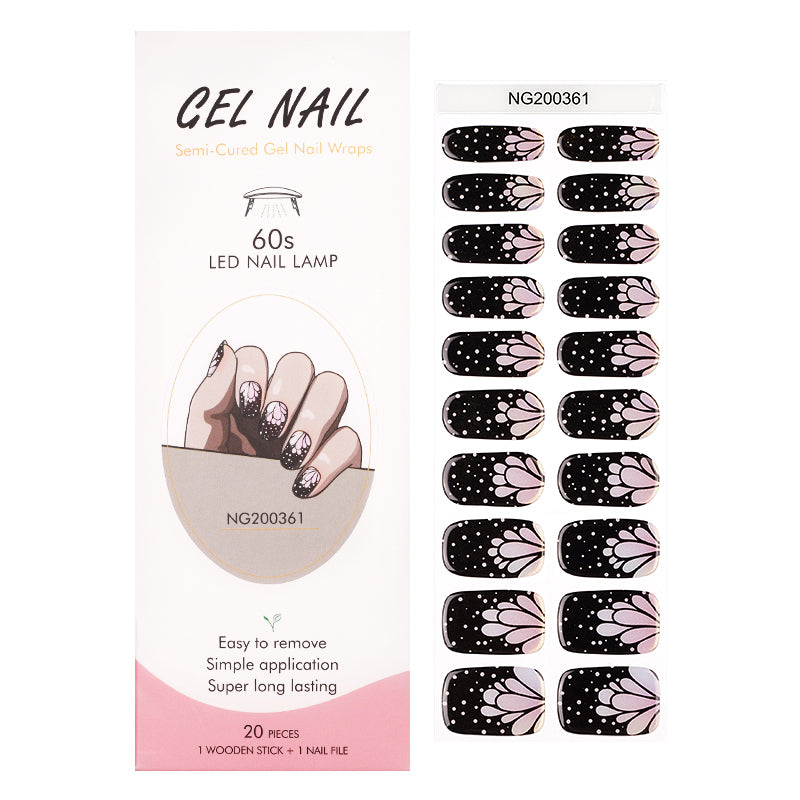 Butterfly Wings Semi Cured Gel Wraps