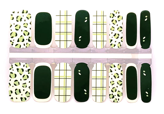 Green Safari Nail Wraps