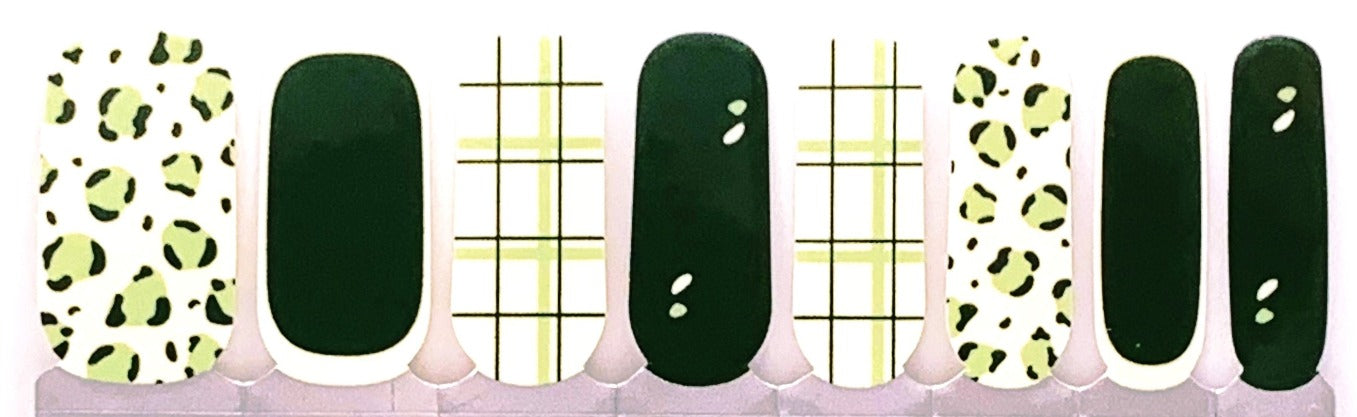 Green Safari Nail Wraps