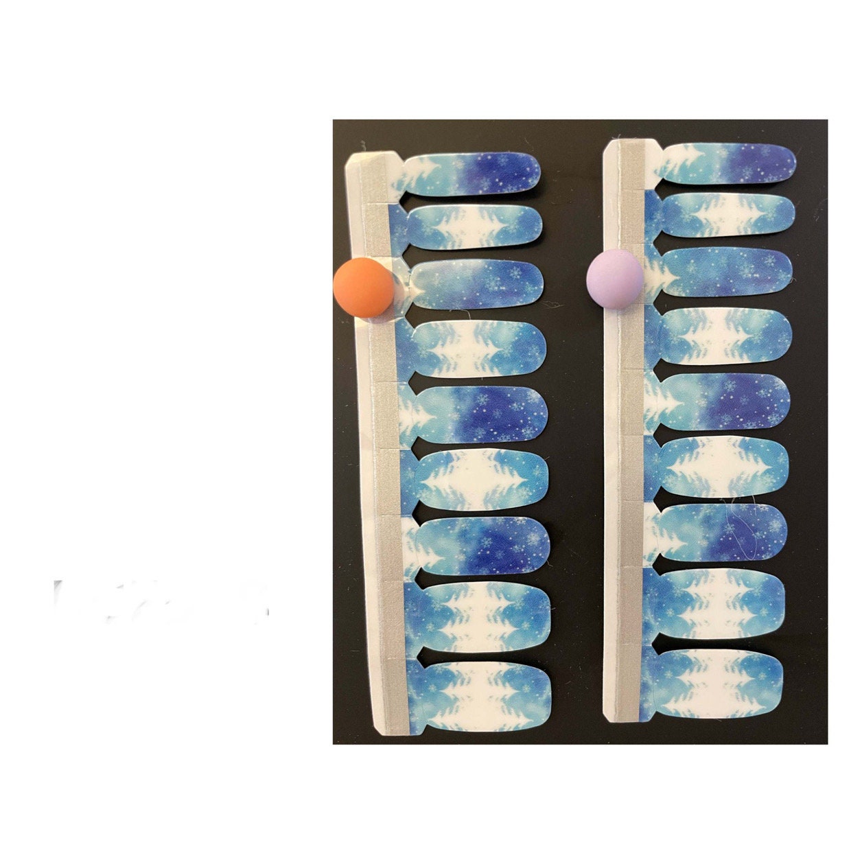 Snowy Trees Lux Nail Wraps