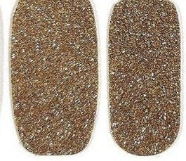 Gold Glitter Lux Nail Wraps