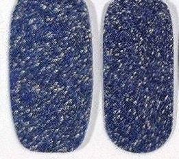 Denim Blue Glitter Lux Nail Wraps