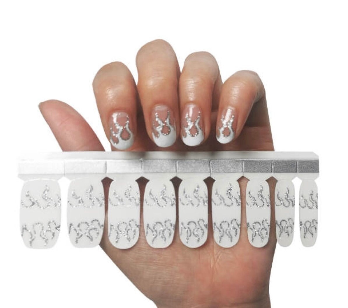 White Lightning - Overlay Lux Nail Wraps