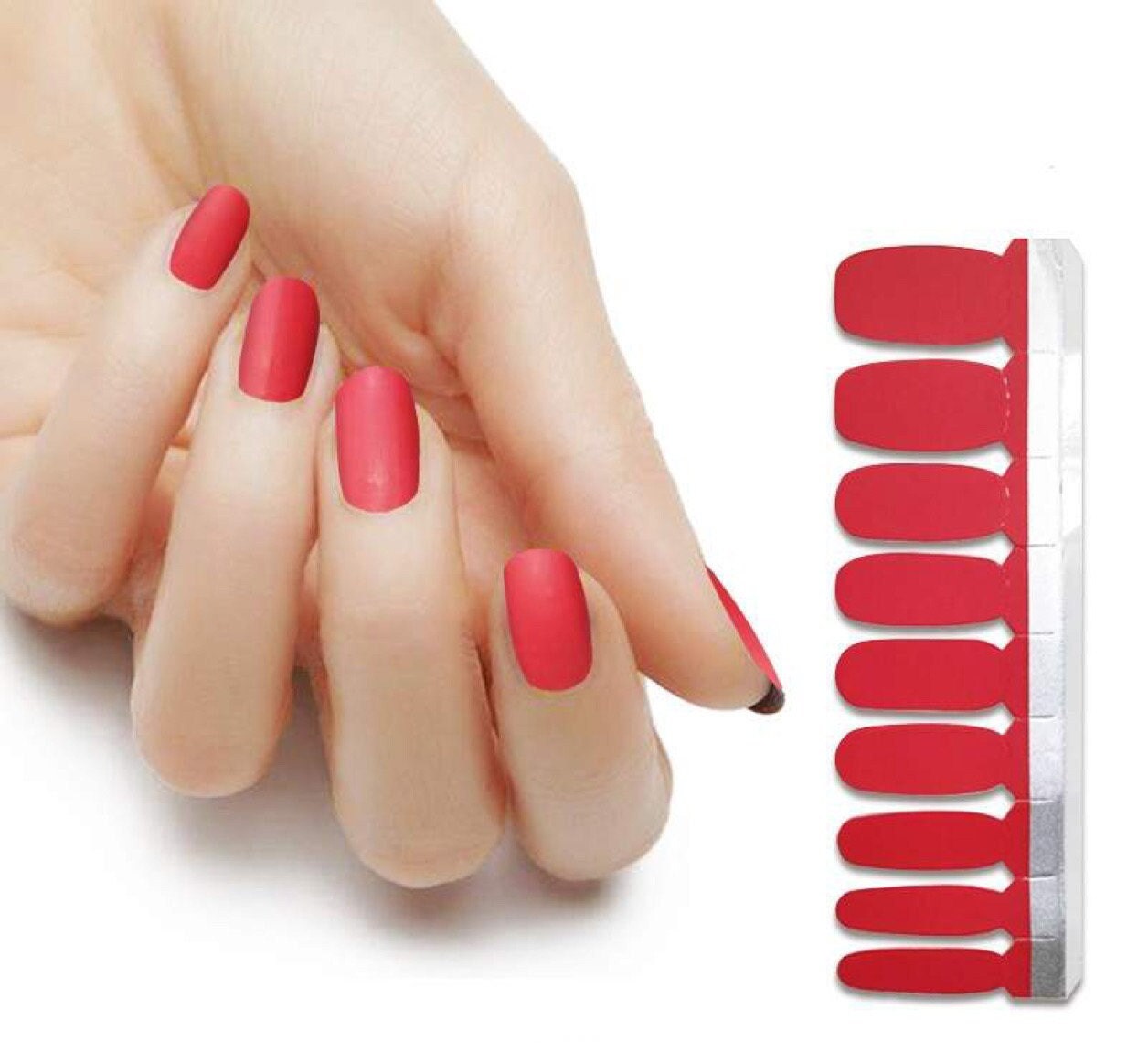 Red Gloss Lux Nail Wraps