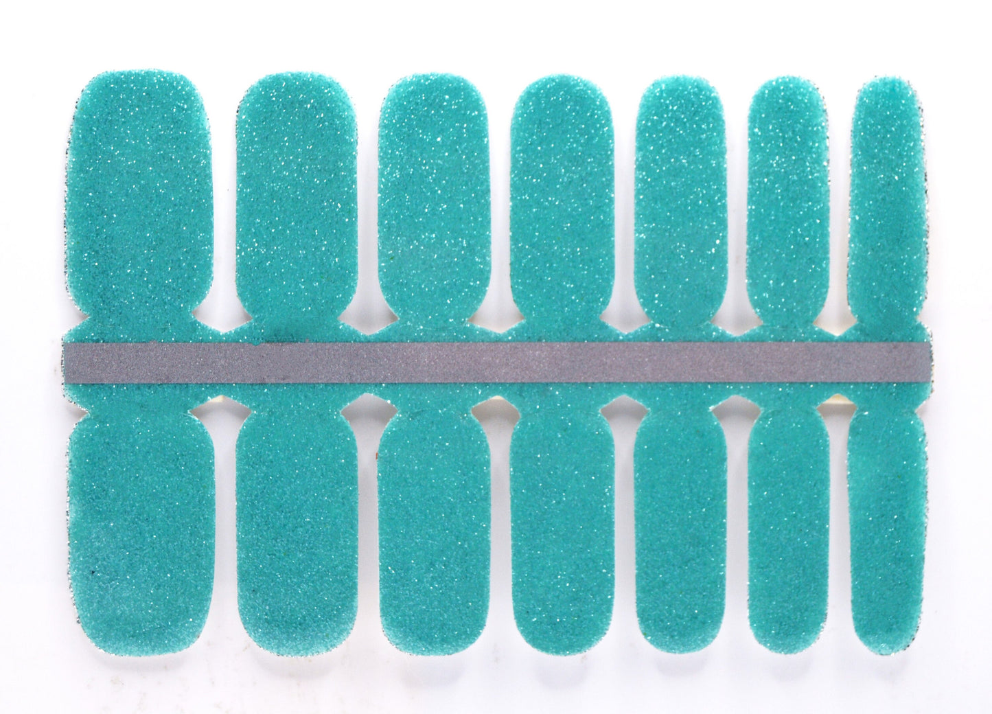Spearmint Glitter Nail Wraps