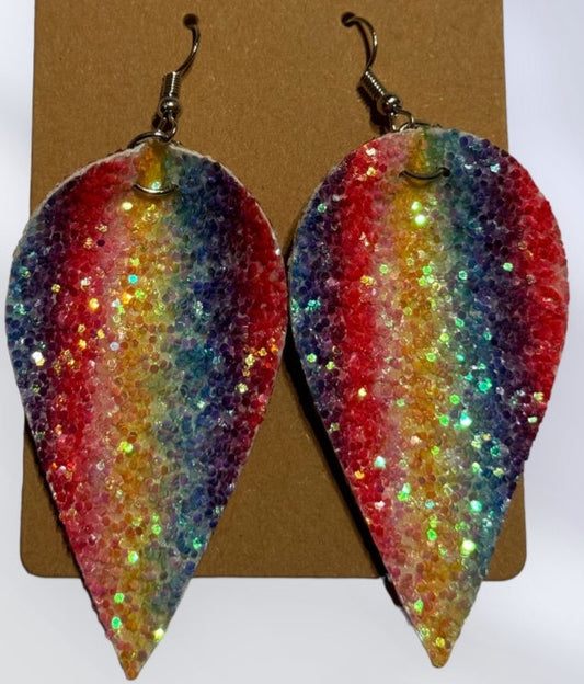 Rainbow Shimmer Ombre Earrings