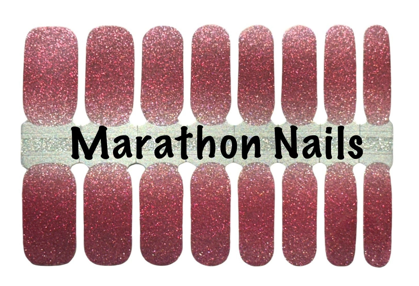 Red Sparkle Ombre Nail Wraps