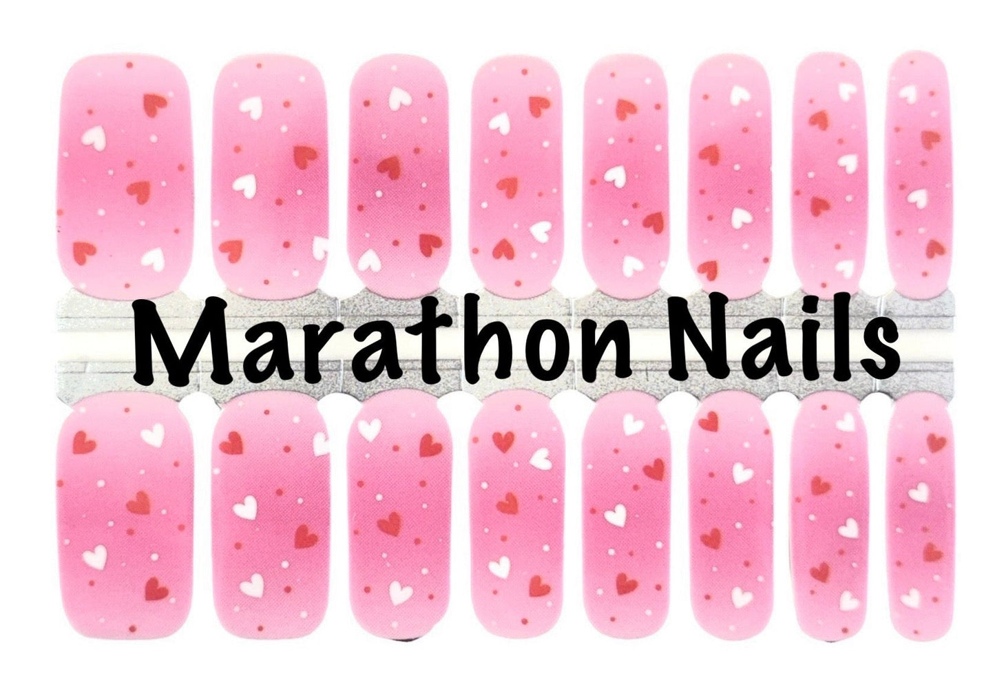 Falling Hearts Nail Wraps