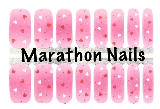 Falling Hearts Nail Wraps