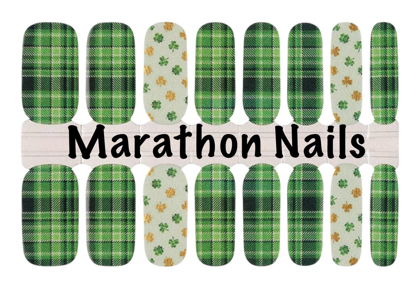 Irish Plaid Nail Wraps