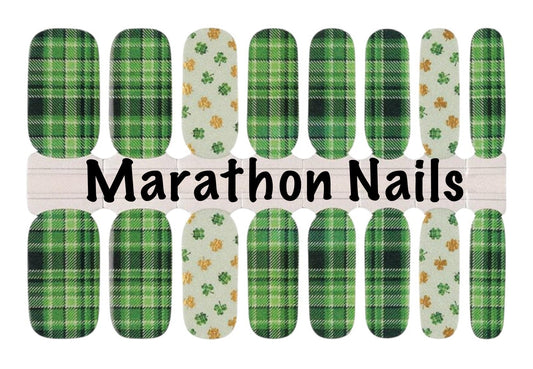 Irish Plaid Nail Wraps