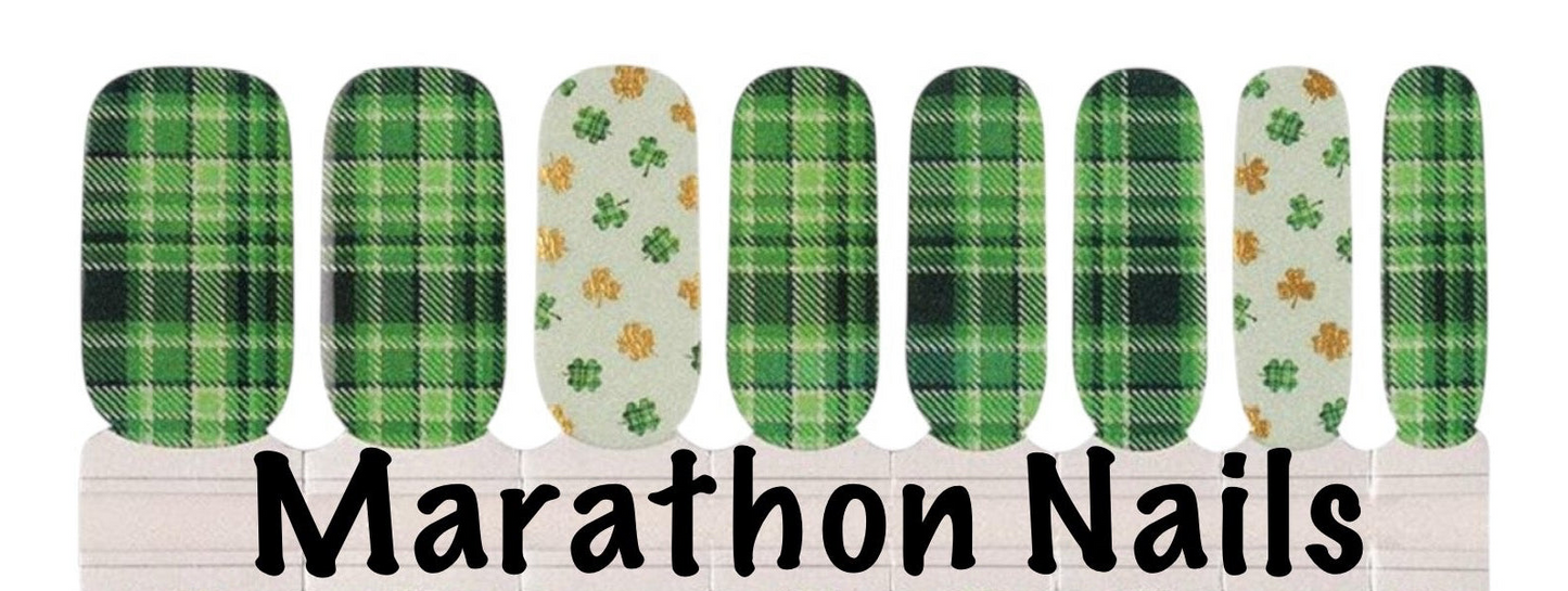 Irish Plaid Nail Wraps