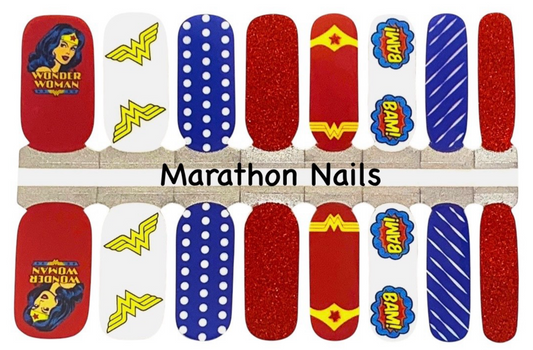 Here to Save the Day Wonder Woman Nail Wraps