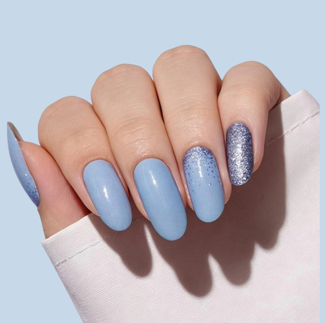 Blue Elegance Nail Wraps