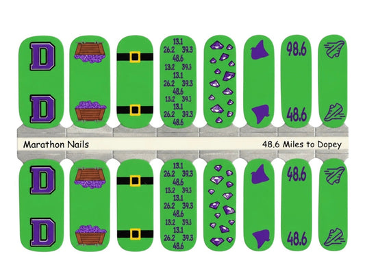 48.6 Miles to Dopey - Marathon Race Weekend Exclusive Nail Wraps
