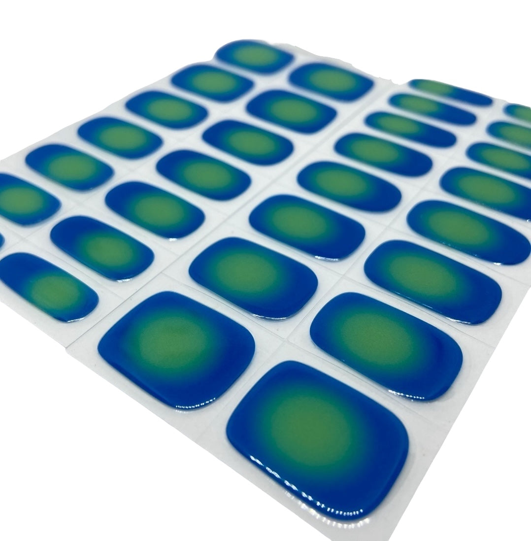 Blue Burst 30ct Semi Cured Gel Nail Wraps