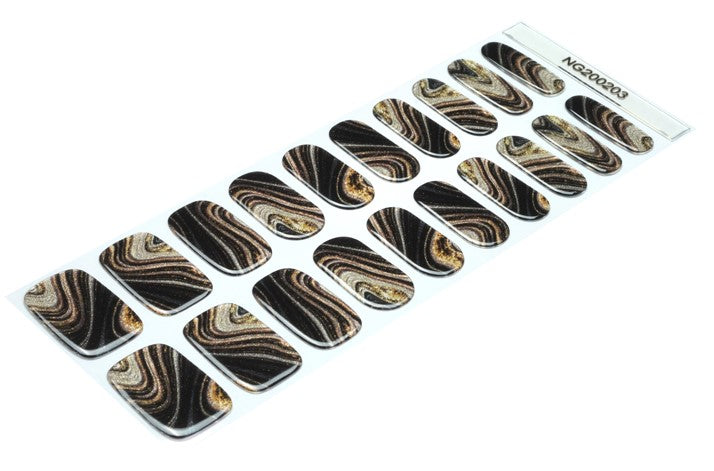 Tiger Eye Semi Cured Gel Nail Wraps