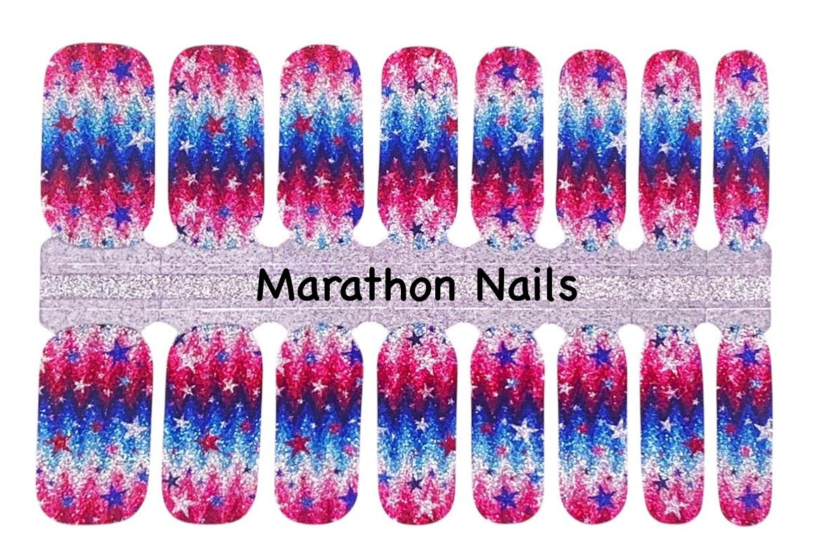 American Stars Nail Wraps