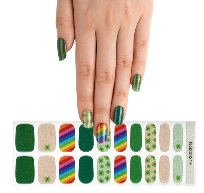 St Patty's Surprise Semi Cured Gel Nail Wraps