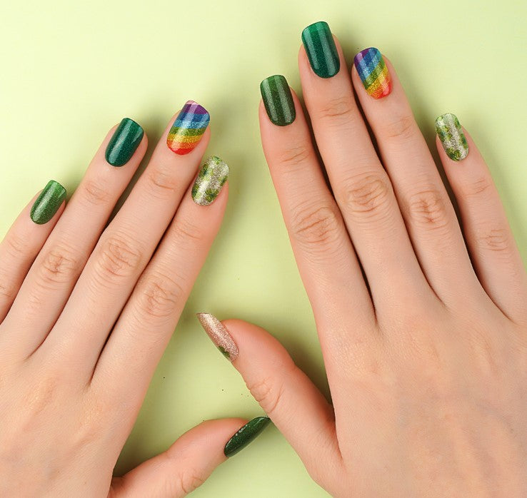 St Patty's Surprise Semi Cured Gel Nail Wraps