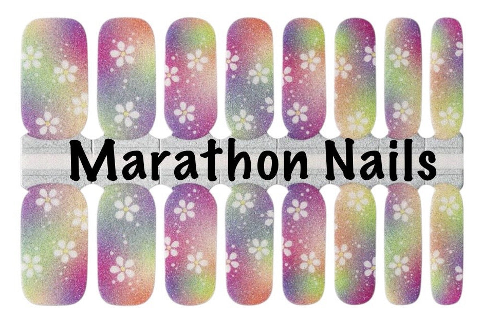 Groovy Petals Nail Wraps
