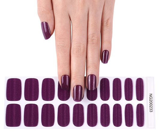 Grape Ombre Semi Cured Gel Nail Wraps