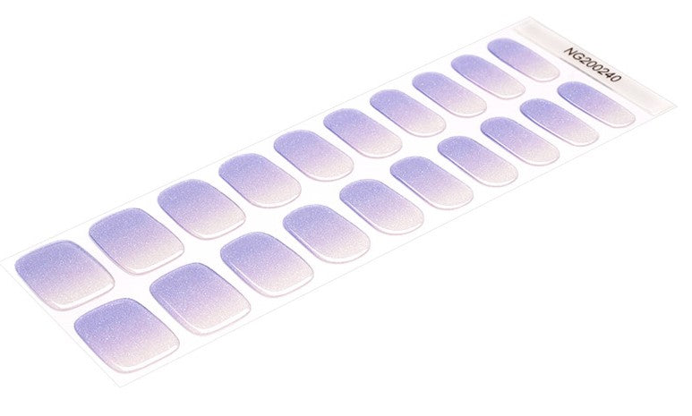 Purple Clouds Semi Cured Gel Nail Wraps