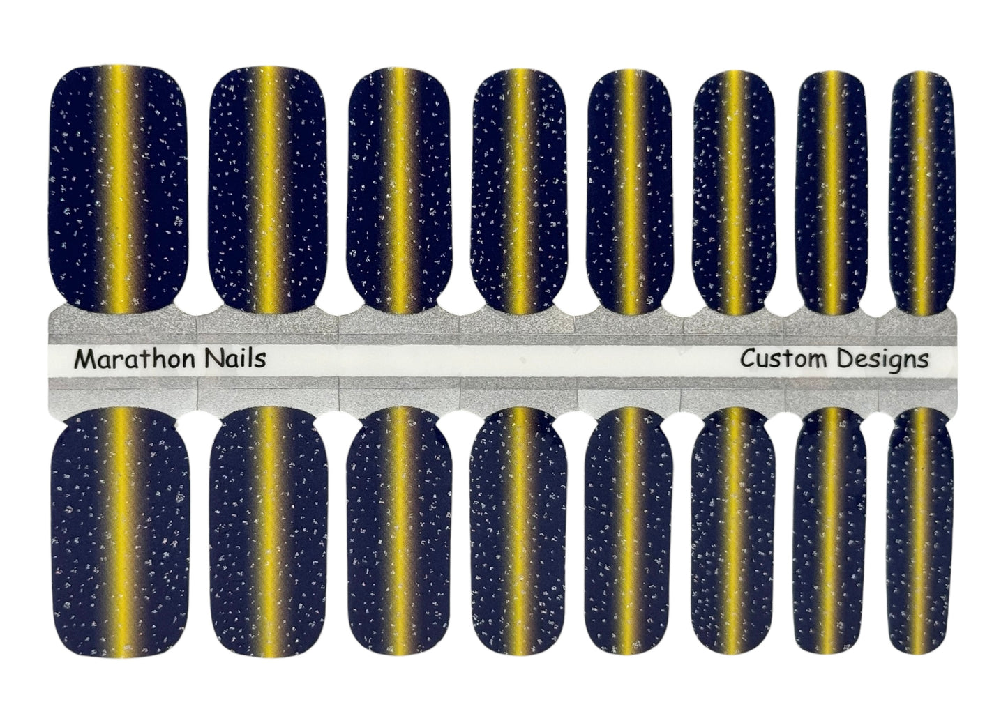 Boston Edition Shimmer- Boston Marathon Nails- Exclusive  Nail Wraps