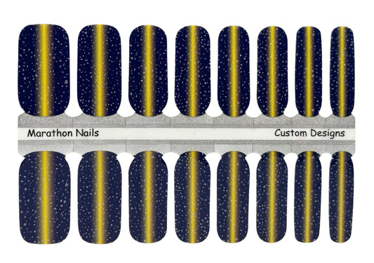 Boston Edition Shimmer- Boston Marathon Nails- Exclusive  Nail Wraps