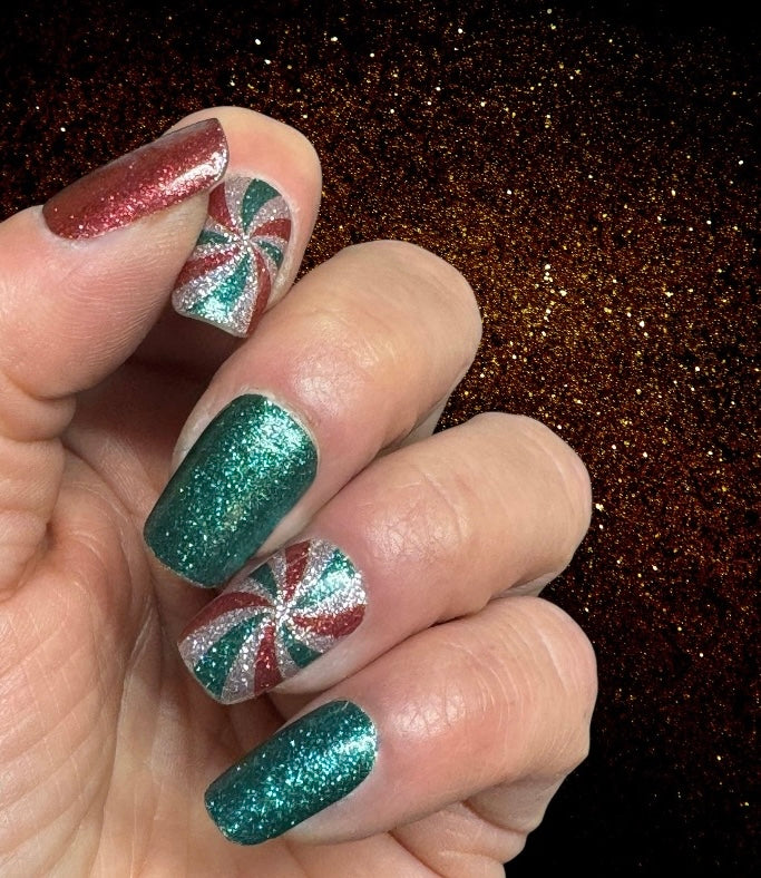 Holiday Swirls Nail Wraps