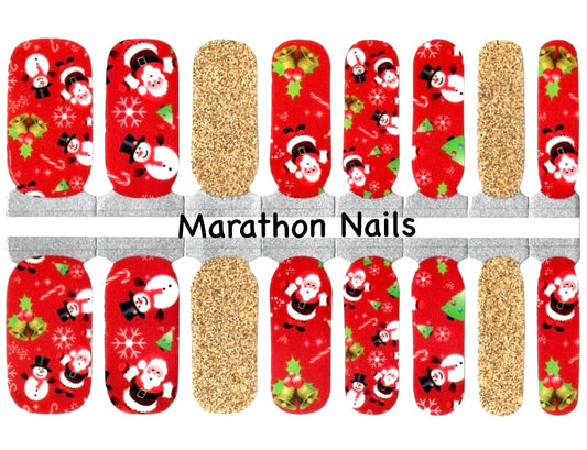 Santa's Here.. and Frosty Too Nail Wraps