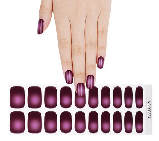 Purple Sky Semi Cured Gel Nail Wraps