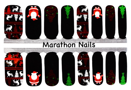 Holly Jolly Christmas Nail Wraps