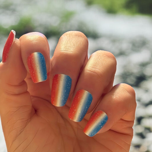 Rocket Pops - Chicago Edition Race Nails - Chicago Marathon Nail Wraps- Exclusive  Nail Wraps