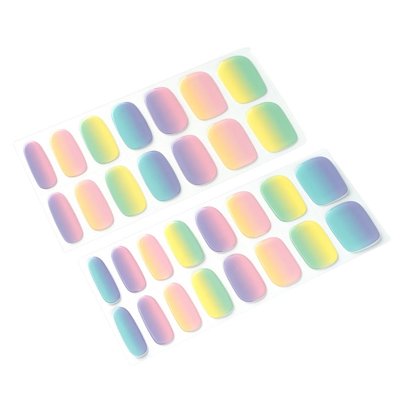 Pastel Ombre 30ct Semi Cured Gel Nail Wraps