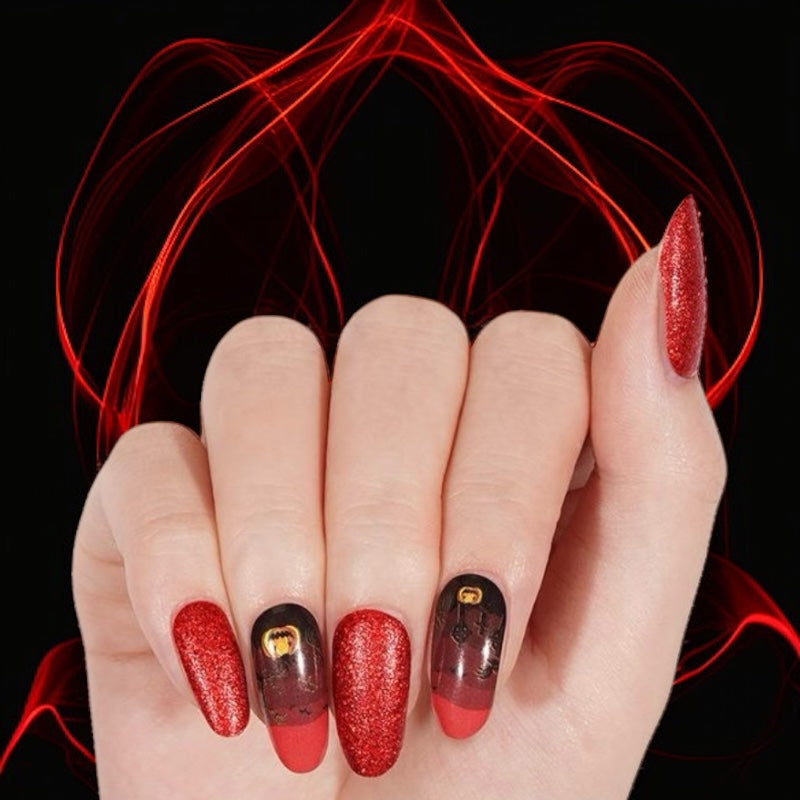 Spooky Jackolanterns Nail Wraps