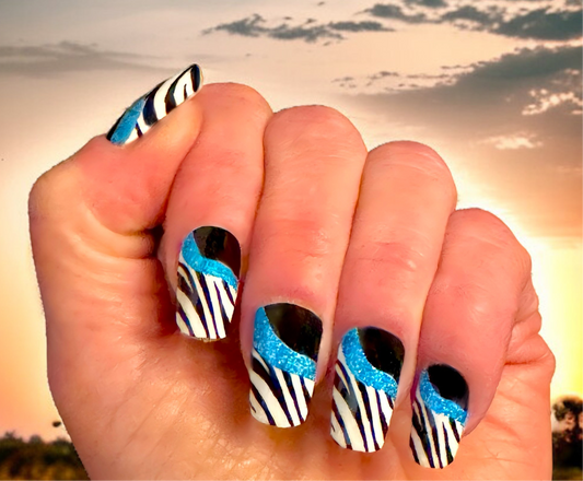 Midnight Safari Exclusive  Nail Wraps