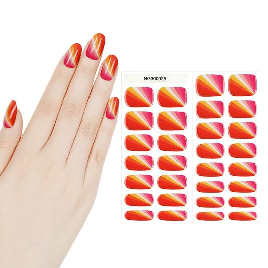 Citrus Burst 30ct Semi Cured Gel Nail Wraps