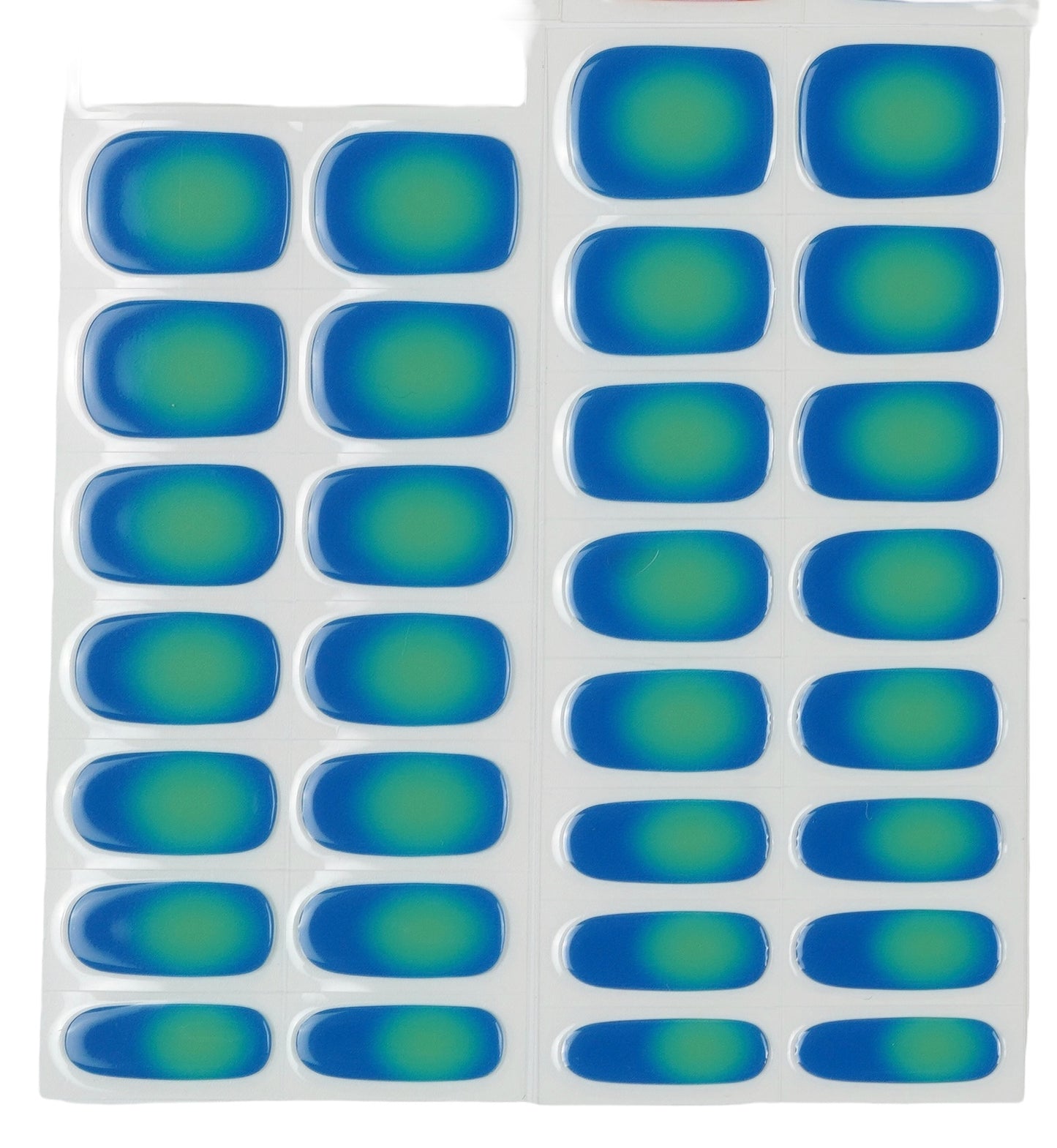 Blue Burst 30ct Semi Cured Gel Nail Wraps