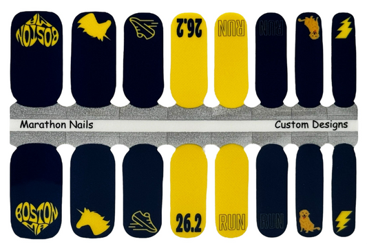 Chasing the Elusive Unicorn 2 - Boston Marathon - Exclusive Nail Wraps