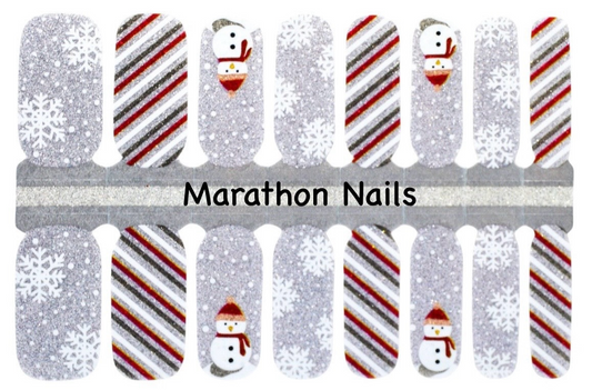 Frosty the Snowman Nail Wraps