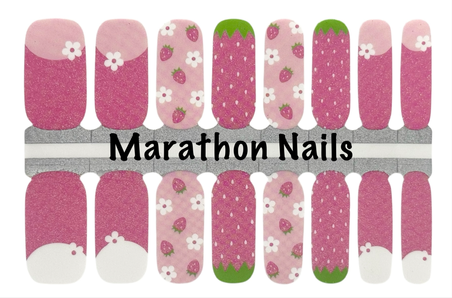 Strawberry De Light Nail Wraps