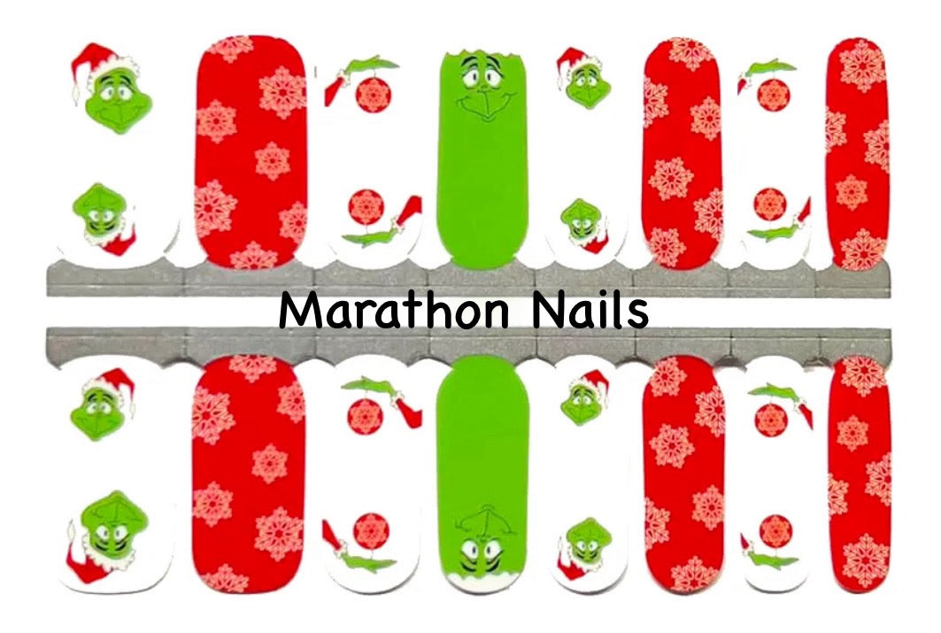 I Am Mr Grinch Nail Wraps