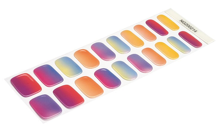 Festive Ombre Semi Cured Gel Nail Wraps