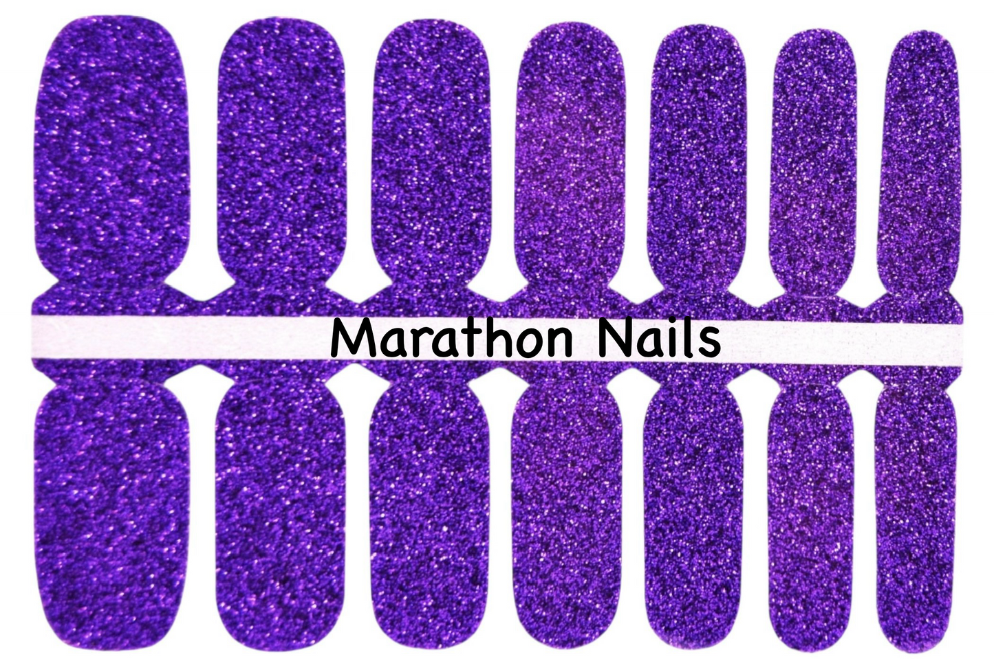 Amethyst Glitter Nail Wraps