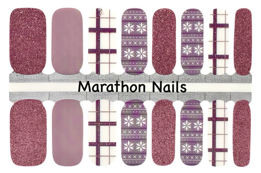 Pink Thermals Nail Wraps