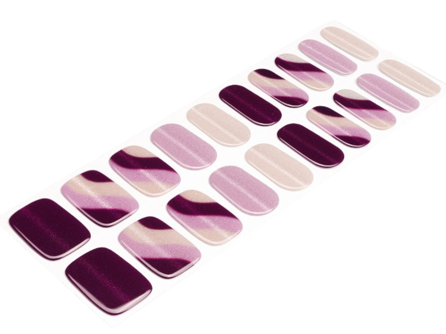 Amethyst Wave Semi Cured Gel Nail Wraps